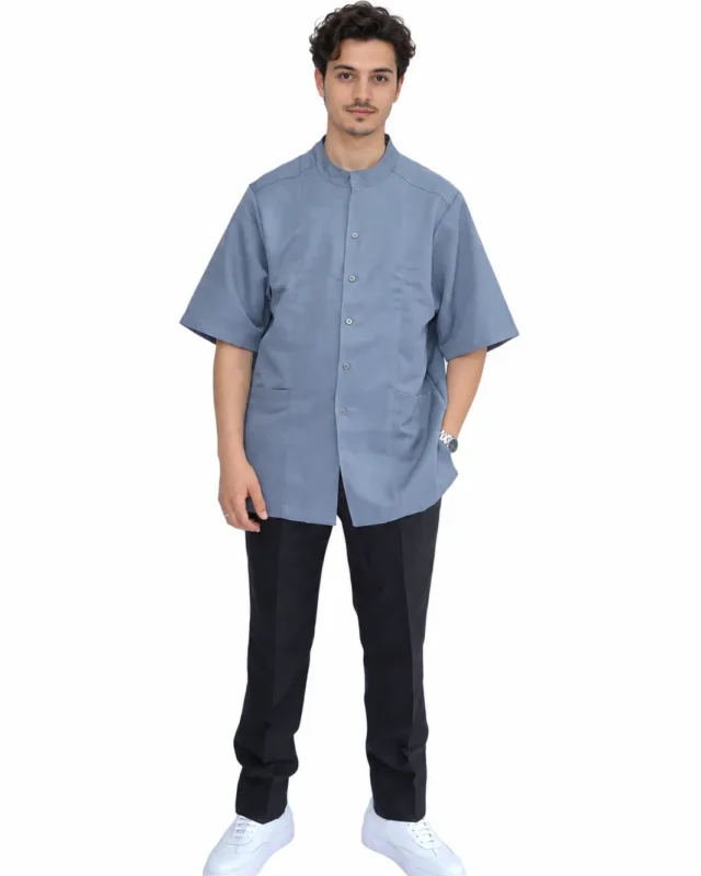 Tunique de service grise col mao Helsinki