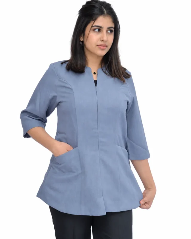 Tunique grise femme zippée Stockholm